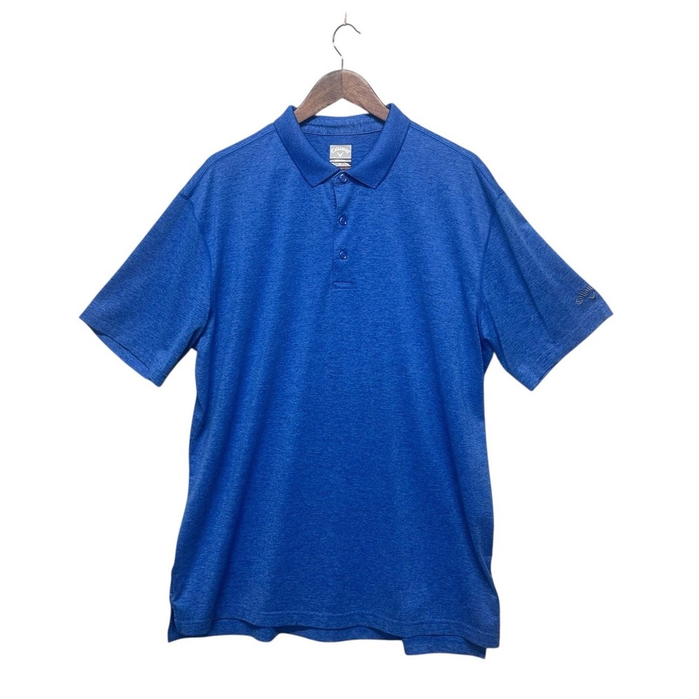 Callaway Mens‎ Size XL Short Sleeve Opti Dri Performance Golf Polo Shirt Heather